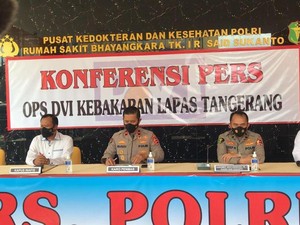 41 Jenazah Kebakaran Lapas Tangerang Teridentifikasi, Operasi DVI Selesai