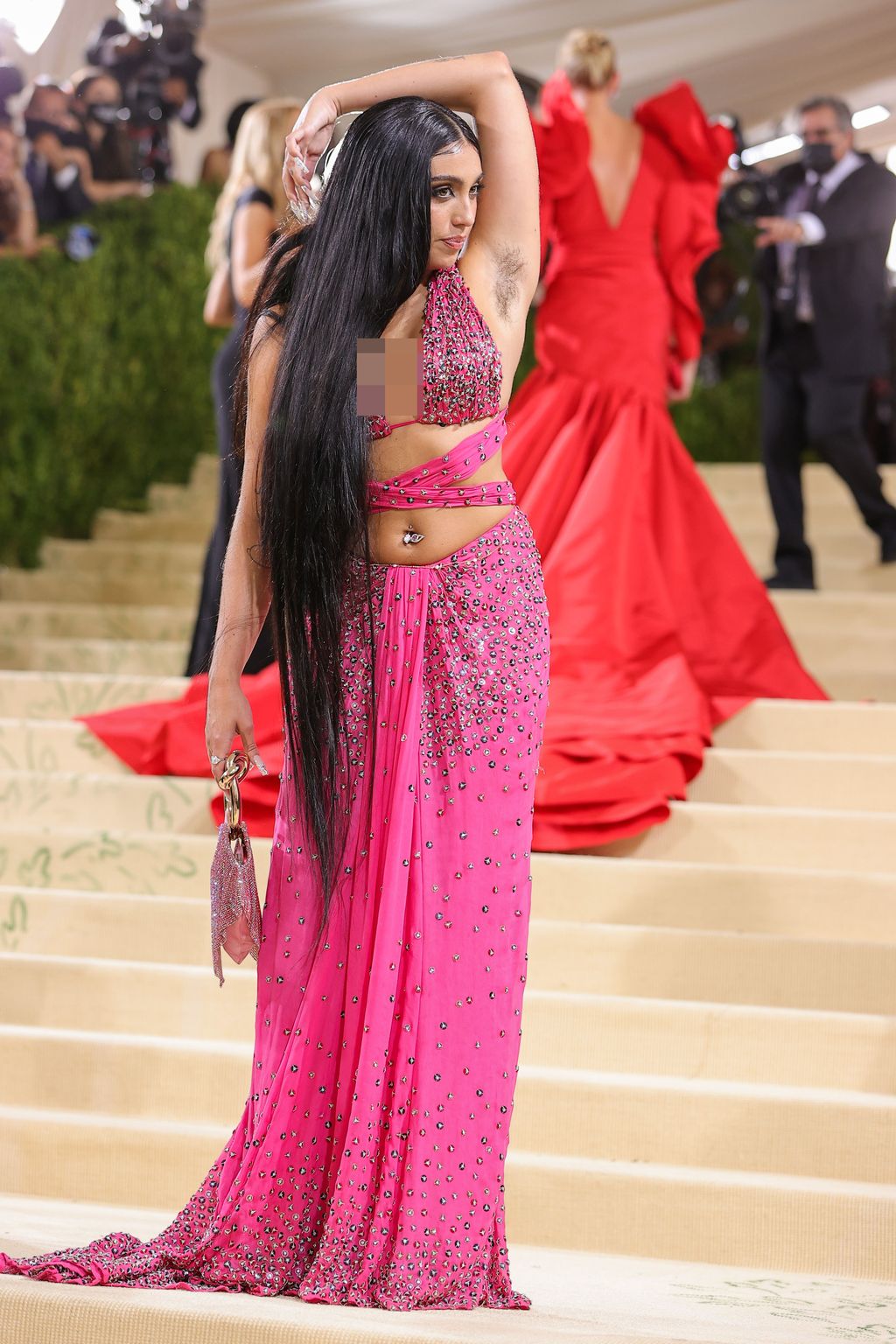 NEW YORK, NEW YORK - SEPTEMBER 13: Lourdes Leon attends The 2021 Met Gala Celebrating In America: A Lexicon Of Fashion at Metropolitan Museum of Art on September 13, 2021 in New York City. (Photo by Dimitrios Kambouris/Getty Images for The Met Museum/Vogue )