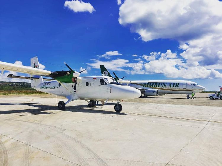 Potret Pesawat Rimbun Air PK-OTW yang Jatuh di Pegunungan Wabu Papua