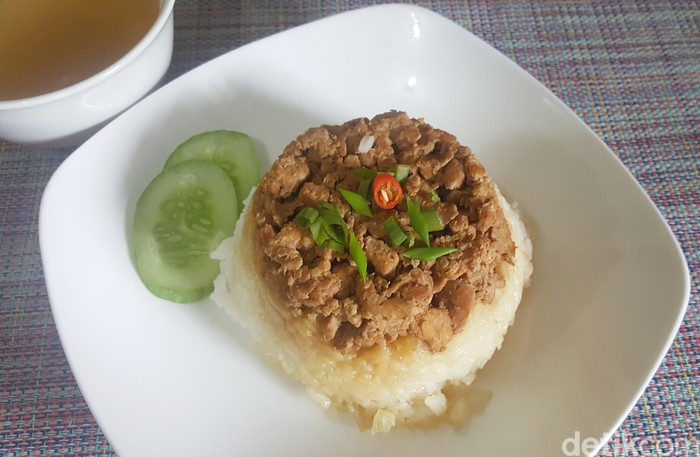 Resep Nasi Tim Ayam Jamur