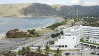 Kompleks salah satu hotel di Kuta Beach Park the Mandalika, Praya, Lombok Tengah, NTB, Selasa (14/9/2021). Di kawasan lingkar sirkuit Mandalika terdapat sejumlah penginapan berbagai tipe mulai dari tipe penginapan yang murah berjenis homestay dengan tarif berkisar mulai Rp55 ribu hingga Rp700 ribuan per malam