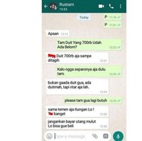 Kalau punya temen kayak gini sih harus punya kesabaran ekstra. Udah doi yang ngutang, pas ditagih malah lebih galak dan bawa-bawa teman segala. Harusnya sih kalau teman bisa saling mengerti ya.. Foto: Twitter/@bukanbucind