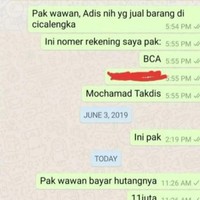 Ketika sudah dikasih nomor rekening tapi hutang tak kunjung dibayar. Nggak cuma itu, chat pun nggak dibalas. Positif thinking saja, mungkin hp nya sedang rusak. Foto: Twitter/@bigalphaid