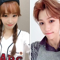 Chaewon eks IZ*ONE dan Felix Stray Kids dinilai mirip karena punya bentuk wajah kecil seperti peri. Keduanya pernah terlihat berdampingan dalam acara musik dan membuat penggemar histeris. Netizen Korea pun mengakui kemiripan keduanya saat tersenyum. Foto: dok Twitter official_izone, dok Twitter Stray_Kids