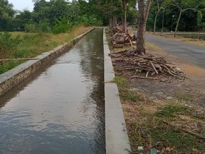 Sampel Air Saluran Irigasi di Klaten yang Jadi Merah Darah Diuji Lab