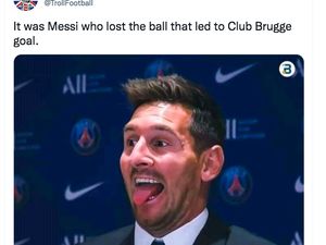 Meme Kocak Lionel Messi Memble Lawan Club Brugge