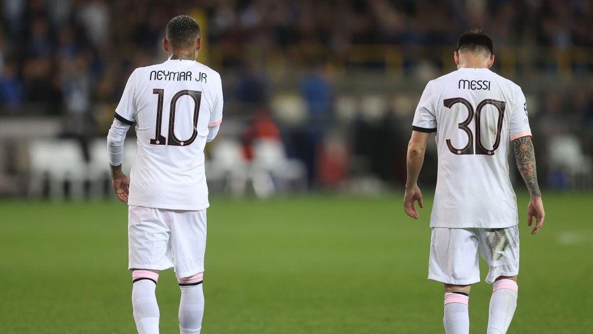 Neymar dan Lionel Messi tergabung dalam Trio MNM Paris Saint-Germain. (Foto: Getty Images/Lars Baron)
