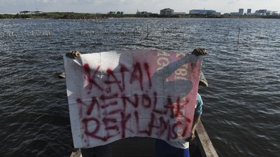 Penampakan Proyek Reklamasi Marunda Center yang Dihentikan Sementara
