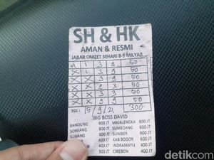 Ribuan Kupon Togel Terserak di Depan Gedung Merdeka Bandung