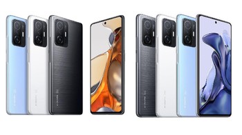 Xiaomi 11T ditenagai MediaTek Dimensity 1200-ultra SoC, menjalankan MIUI 12.5 berbasis Android 11, dual speaker DolbyAtmos, baterai 5.000mAh. Xiaomi 11T hadir dalam warna Meteorite Grey, Moonlight White, dan Celestial Blue. Dan di Eropa, Xiaomi 11T 8GB/128GB dilepas 499 Euro atau Rp 8,4 juta. Foto: Xiaomi