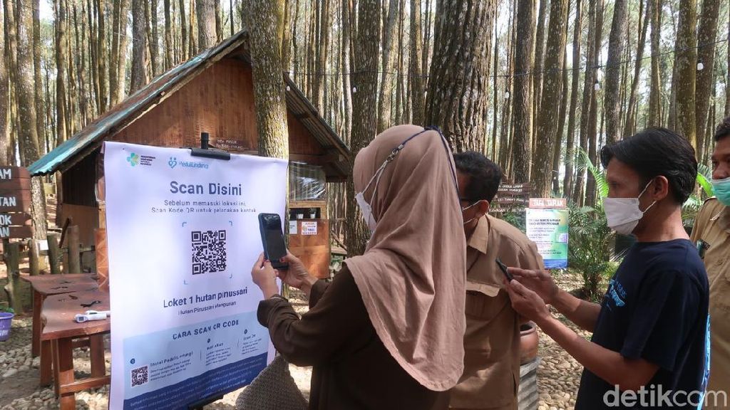 Scanning QR Code PeduliLindungi di Yogyakarta Mulai Kendor