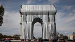 Arc De Triomphe Prancis Berselimut Kain Panjang
