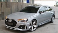 Lampu depan Matrix LED mendapatkan bezel berwarna gelap mempertegas kesan performa tinggi yang kembali membedakannya dengan keluarga model A4. Bagian fender depan dan belakang lebih lebar 30 mm dibandingkan dengan Audi A4 Avant. Foto: APHIT McKlein/Audi