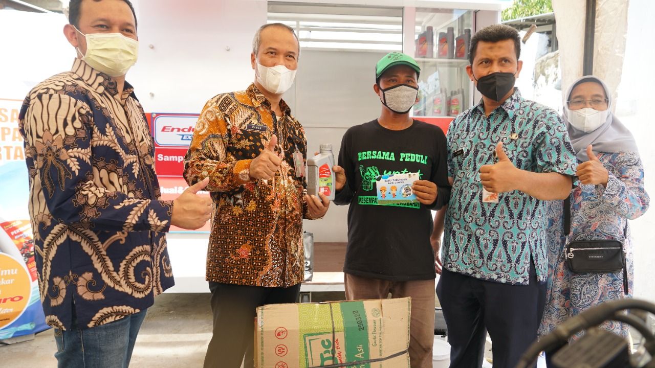 Bengkel tukar sampah dapat oli