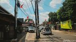 Duh, Tiang Utilitas di Tangsel Masih Makan Jalan