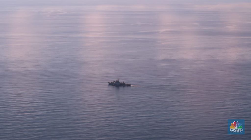 Suasana Laut Natuna Utara, Jumat (17/9/2021).