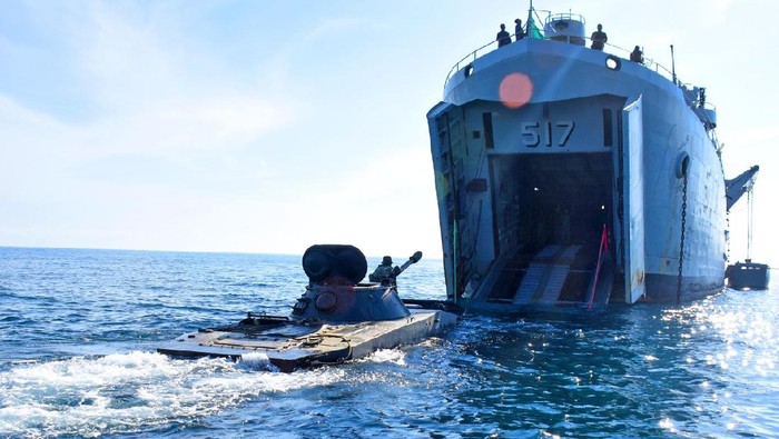 marinir usai latihan Satuan Lanjutan II Aspek Laut Triwulan III Tahun 2021