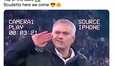 AS Roma Mengerikan, Mourinho Disanjung Netizen