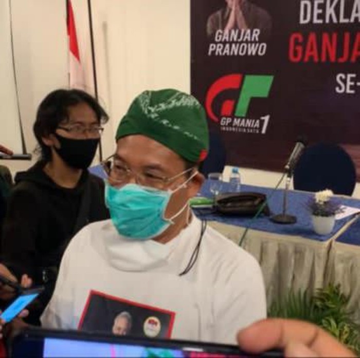 Perwakilan DPD Jokowi Mania (JoMan) sekaligus koordinator GP Mania Jatim, Warto Adi