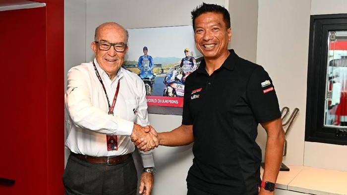 Sepang Racing Team merilis entitas baru mereka untuk MotoGP 2022, Jumat 17 September 2021. Tim asal Malaysia itu berubah dari Petronas Yamaha SRT menjadi RNF MotoGP Racing.