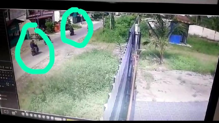Rekaman CCTV memperlihatkan arah kabur para perampok toko emas di Medan