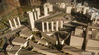 Kini Stasiun Manggarai direncanakan sebagai stasiun sentral menggantikan Gambir. Begini tampak dari kejauhan lokasi pembangunan.