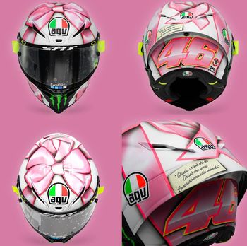 Helm spesial Valentino Rossi di MotoGP San Marino 2021