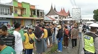 Kecelakaan diduga dipicu truk yang mengalami rem blong hingga akhirnya menabrak 8 kendaraan lain (Jeka Kampai/detikcom)