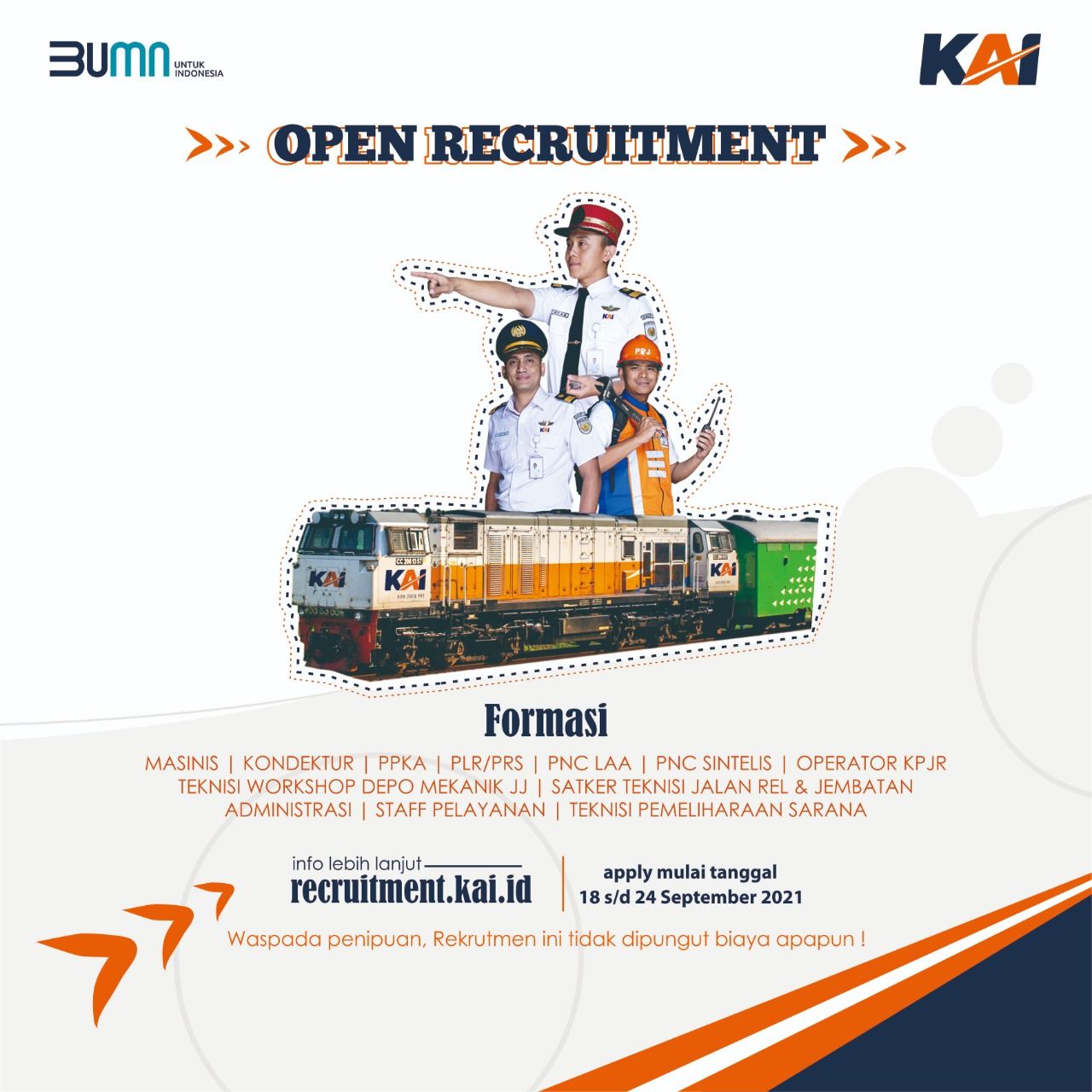 Lowongan PT KAI