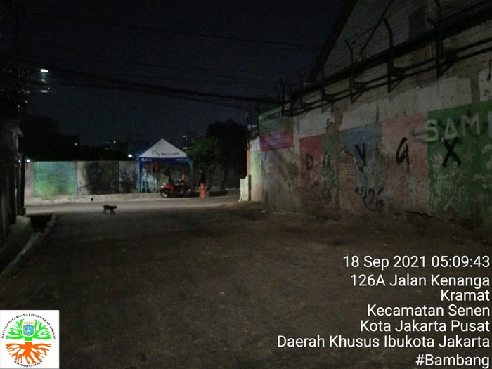 Penanganan dan penjagaan Jl Kenanga di Kramat, Jakpus, dari sampah. (Dok Pemkot Jakpus)