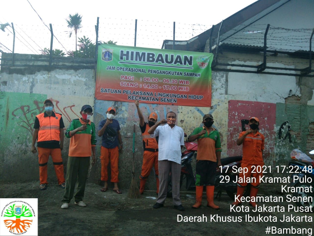 Penanganan dan penjagaan Jl Kenanga di Kramat, Jakpus, dari sampah. (Dok Pemkot Jakpus)