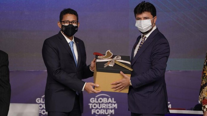 Sandiaga Uno di event Global Tourism Forum.