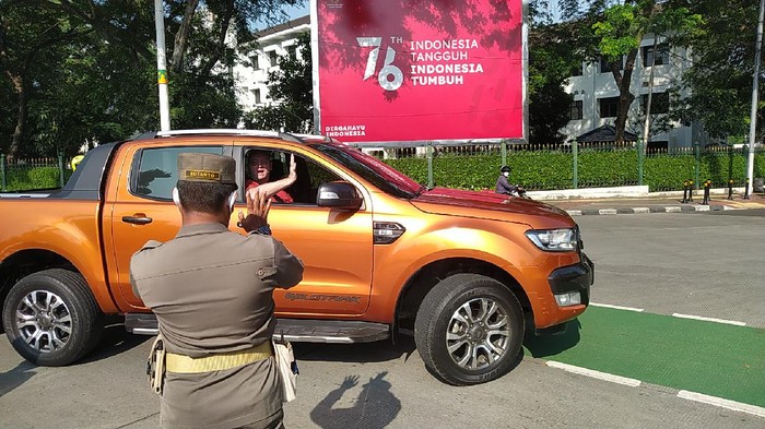 Suasana Gage Jalan Sudirman, Sabtu (18/9)