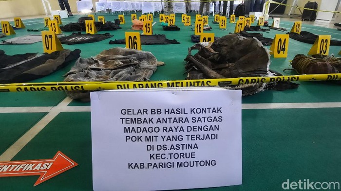 Barang bukti penembakan teroris MIT Ali Kalora