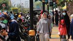 Jalan Al-Fathu Ramai saat Bandung Raya Masih PPKM Level 3