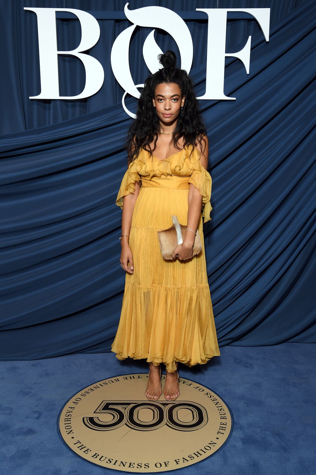 PARIS, FRANCE - SEPTEMBER 30: Aurora James attends the #BoF500 gala during Paris Fashion Week Spring/Summer 2020 at Hotel de Ville on September 30, 2019 in Paris, France. (Photo by Pascal Le Segretain/Getty Images for The Business of Fashion)