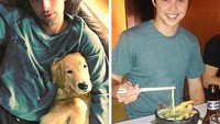 Kiri: Sean OPry adalah salah satu model pria paling mahal di dunia. Dia membintangi video musik Madonna (Girl Gone Wild) dan Taylor Swift (Blank Space).Kanan: Bobby Murphy adalah pendiri Snapchat. Pada 2015, Forbes memperkirakan asetnya mencapai US$ 9,9 miliar atau setara Rp 140,58 triliun. Murphy berada di urutan 1.250 dalam daftar orang terkaya di dunia.Foto: Dok Brightside