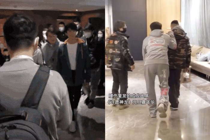 Jackie Chan sempat viral tak bisa jalan Jackie Chan sempat viral tak bisa jalan