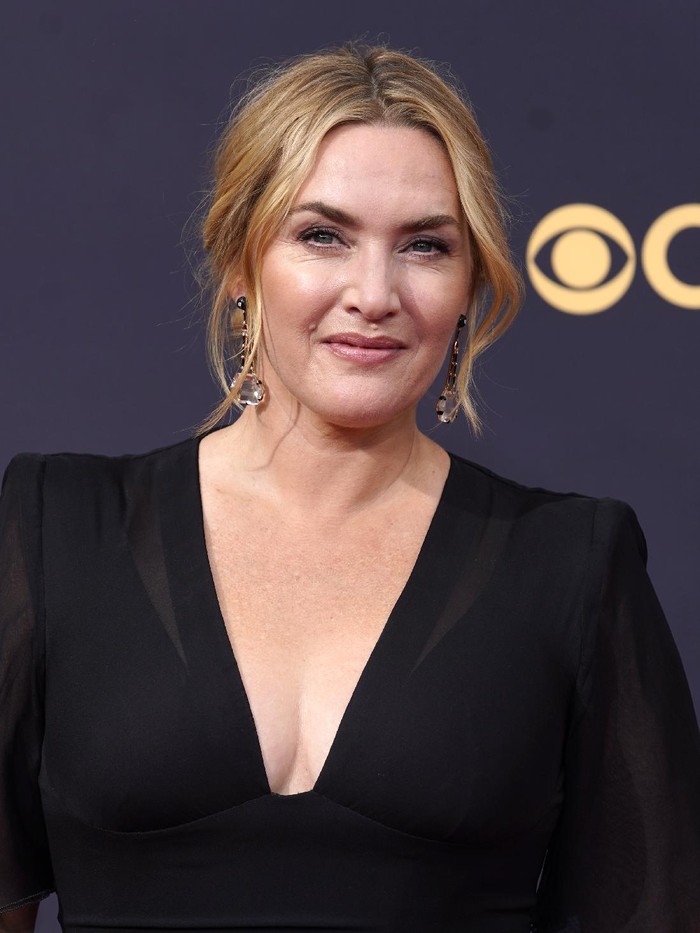 Kate Winslet arrives at the 73rd Primetime Emmy Awards on Sunday, Sept. 19, 2021, at L.A. Live in Los Angeles. (AP Photo/Chris Pizzello)