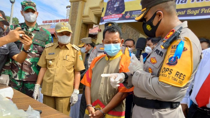 Konferensi pers kasus narkoba di Polres Asahan (Perdana-detikcom)