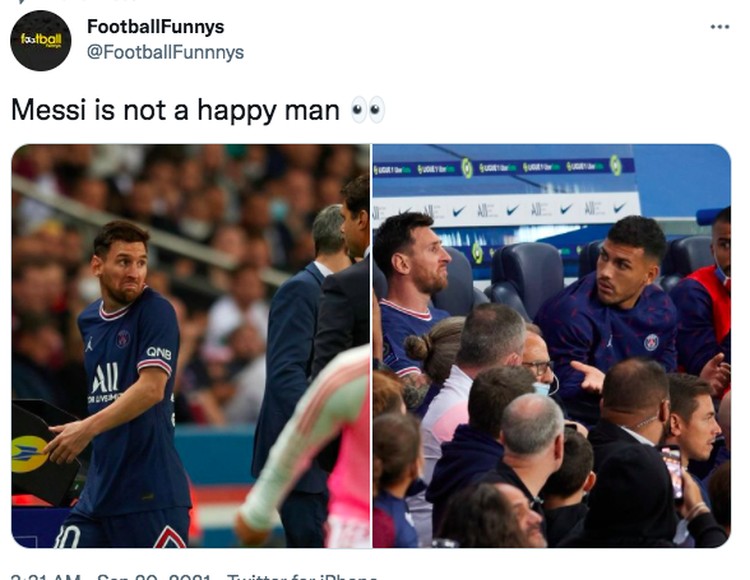 Meme gol Messi