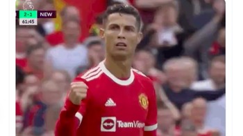Rival utamanya Cristiano Ronaldo sudah mencetak 4 gol dalam 3 pertandingan buat Manchester United. Foto: Twitter