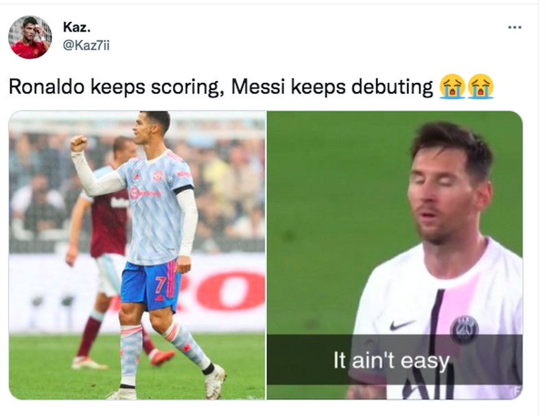 Meme gol Messi