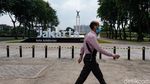 Sempat Dicorat-coret, Tugu Sepatu di Sudirman Kini Menghilang
