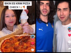 Sisca Kohl Bikin Es Krim dari Pizza, Bule Italia Ini Kaget dan Heran