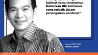 Sementara itu, Ketua DPP PKB Daniel Johan menilai Giring sedang menggiring opini yang kurang tepat. Padahal DKI Jakarta termasuk yang terbaik dalam penanganan pandemi.