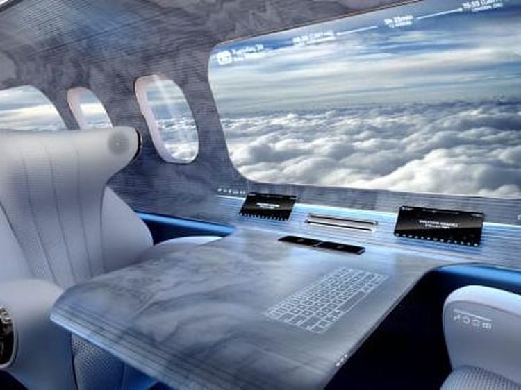 Potret Konsep Jendela Pesawat Super Besar, tapi...