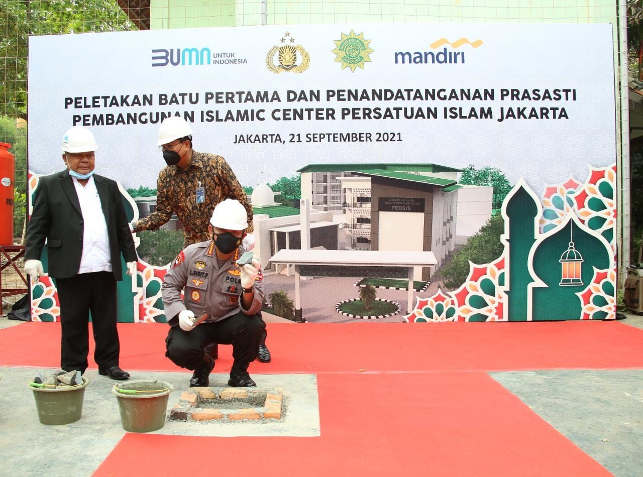 Kapolri Hadiri Peletakan Batu Pertama Islamic Center PERSIS
