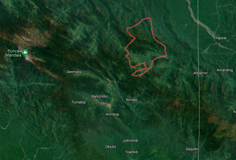Ketegangan di Distrik Kiwirok, Kabupaten Pegunungan Bintang, Papua, belum reda. KKB terus berulah hingga nakes-prajurit TNI gugur (Screenshot Google Maps)