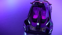 Mobil dengan konsep Cyberster ini belum tentu akan masuk jalur produksi, meski demikian desain ini dinilai menarik dan bakal keren banget saat benar-benar masuk jalur produksi. Foto: Pool (SAIC Design)